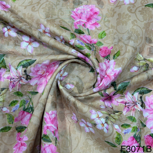 Printed Lizzy Bizzy Cotton Fabric-F3071